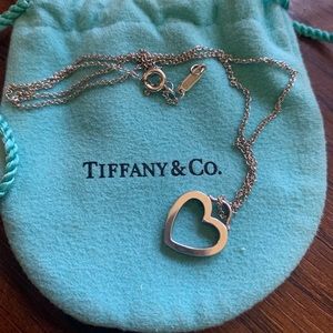 Vintage Tiffany & Co. Open Heart Necklace